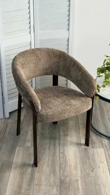 Стул СЕЛЕРИ  (CELERY) цвет коричневый UF928-38, шенилл / орех