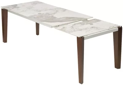 Стол ESMIR 180 GLOSS LUXURY PANDORA SOLID CERAMIC/орех, ®DISAUR