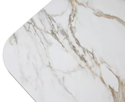 Стол МАНХЭТТЕН 200 цвет СВЕТЛЫЙ БЕЖ ( DRAC COLD XLIM), керамика / Орех Карни натуральный