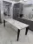Стол ЭЗМИР (ESMIR) 180 цвет АРАБЕСКАТО (MATTE ARABESCATO SOLID CERAMIC) / ОРЕХ, ®DISAUR