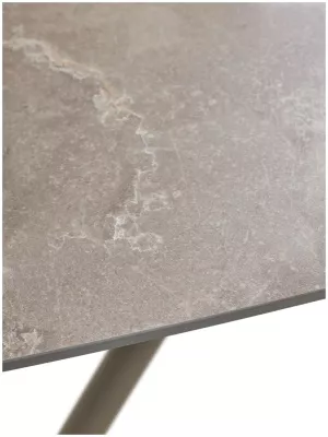 Стол RIVOLI 140 MATT LATTE STONE SOLID CERAMIC / TAUPE, ®DISAUR