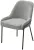 Стул GAVI Garna-018 серый, ткань / черный каркас, ®DISAUR Стул GAVI Garna-018 серый, ткань / черный каркас, ®DISAUR