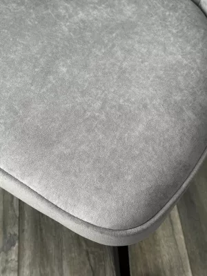 Стул SKAT 360 град. поворот. B22 Серый, велюр / черный каркас, М-City