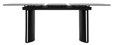 Стол RASMUS 160 TL-45 Белый мрамор, испанская керамика / черный каркас, ®DISAUR