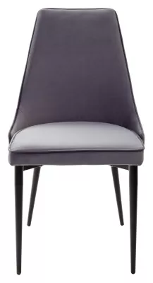 Стул NEPAL-P СЕРЫЙ #27, велюр/ черный каркас М-City