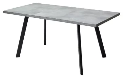 Стол БРИК М (BRICK M) 120 Бетон Портленд/ Черный