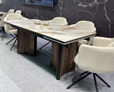 Стол СТРАДИВАРИ 180 116 BG, керамика / Дуб Американский М-City