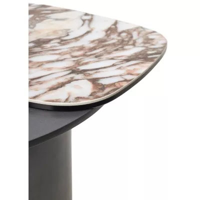 Стол кофейный ARVID TL-312 испанская керамика на стекле/ МДФ окраш. / темно-серый МДФ каркас ®DISAUR