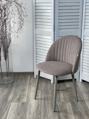 Стул БАРИ Marseille-16 Капучино, велюр / ЛАТТЕ каркас