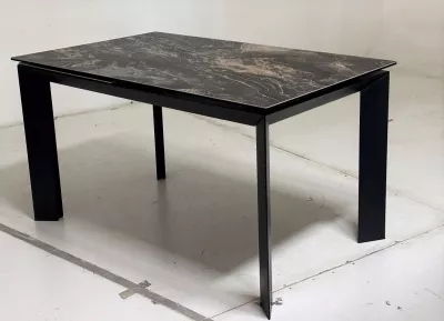Стол CREMONA 180 KL-176, итальянская керамика/ Черный каркас, ®DISAUR