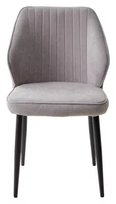 Стул VENA, цвет B22 Серый, велюр / черный каркас М-City