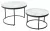 Журнальный столик Эрвин (комплект) Белый мрамор, стекло/ каркас графит, M-city Журнальный столик Эрвин (комплект) Белый мрамор, стекло/ каркас графит, M-city