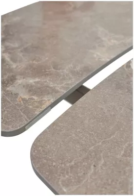 Стол RIVOLI 140 MATT LATTE STONE SOLID CERAMIC / TAUPE, ®DISAUR