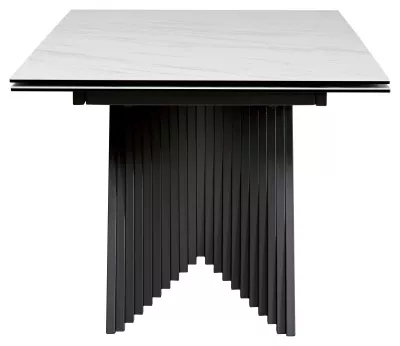 Стол IVAR 200 MARBLES KL-99 Белый мрамор, итальянская керамика, ®DISAUR