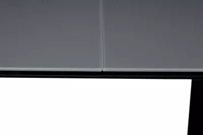 Стол Франк 160 ГРАФИТ, стекло / ДУБ ГАЛИФАКС-ЧЕРНЫЙ, М-City