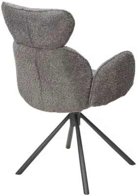 Стул VARDY 360 град.поворот. Темно-серый  букле XD841-16 / Серый, ®DISAUR