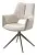 Стул ДАВЕН (DAVEN) 360 град, цвет КРЕМОВЫЙ RIELY-111 /  G1038-101, ткань  / ЛАТТЕ каркас, ®DISAUR