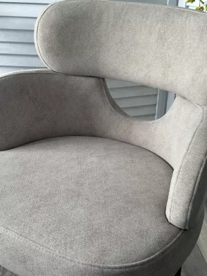 Стул VALTER AR627-11B Молочный, ткань / Черный каркас, ®DISAUR