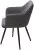Стул FORT 360 град. поворот. B28 Темно-серый, велюр / черный каркас, М-City