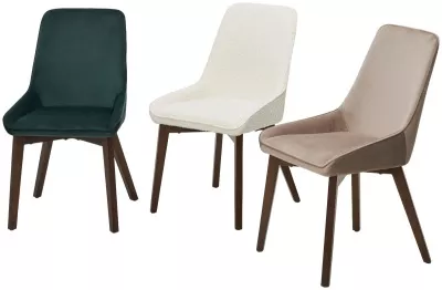 Стул CRISTIAN White A2635-1A, букле / орех, ®DISAUR