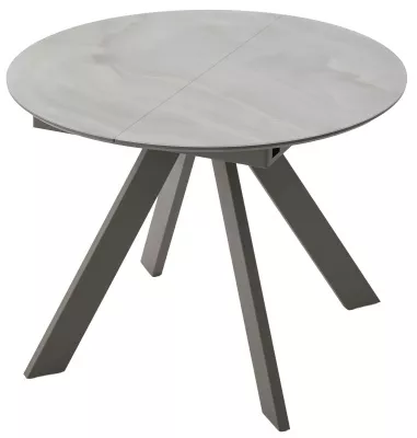 Стол БОНЖУР 100 ОНИКС БЕЖЕВЫЙ, стекло / ЛАТТЕ каркас М-City