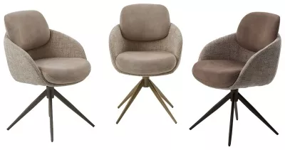 Стул ГРЕЙС (GRACE) 360 град, цвет КАПУЧИНО PENA-172 / G1229-7, ткань / ШОКОЛАДНОЕ ЗОЛОТО, ®DISAUR