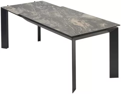 Стол CREMONA 140 KL-176, итальянская керамика/ черный каркас, ®DISAUR