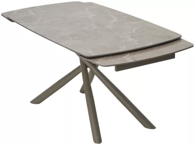 Стол RIVOLI 140 MATT LATTE STONE SOLID CERAMIC / TAUPE, ®DISAUR