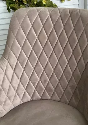 Стул HERMAN ЛАТТЕ #25, велюр / белый каркас М-City