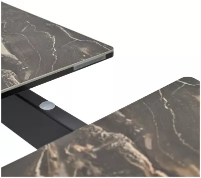 Стол CREMONA 140 KL-176, итальянская керамика/ черный каркас, ®DISAUR