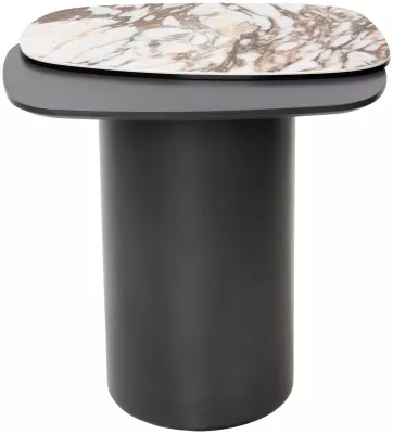 Стол кофейный ARVID TL-312 испанская керамика на стекле/ МДФ окраш. / темно-серый МДФ каркас ®DISAUR