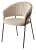 Стул ГЕММА, цвет H-06 Бежевый, велюр / черный каркас М-City Стул ГЕММА, цвет H-06 Бежевый, велюр / черный каркас М-City