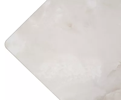 Стол ОРИГАМИ  240 цвет АЙВОРИ (AURA IVORY), керамика / Черный каркас