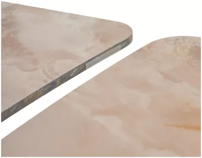 Стол ALATRI 120 GLOSS AMBER JADE SOLID CERAMIC / BLACK, ®DISAUR