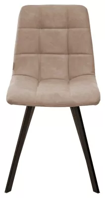 Стул ЧИЛИ ПРОФИЛЬ (CHILLI SQUARE) цвет RU-09 серо-бежевый винтаж, экокожа / черный каркас