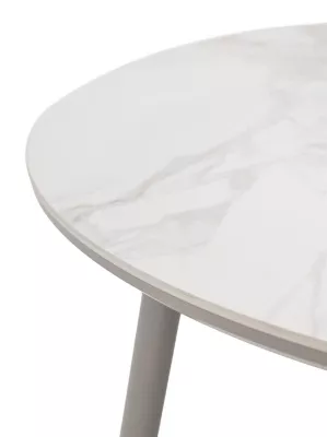 Стол МИЛТОН D89 цвет ПАНДОРА (PANDORA LIGHT), керамика / ЛАТТЕ каркас