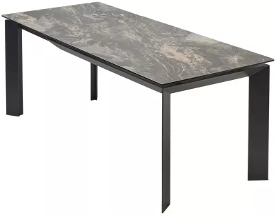 Стол CREMONA 140 KL-176, итальянская керамика/ черный каркас, ®DISAUR