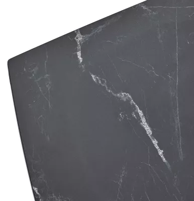 Стол FOGGIA 140 KL-116 Черный мрамор матовый, итальянская керамика/ черный каркас, ®DISAUR