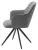 Стул НОРМАН 360 град., цвет BELLA-13/CYPRUS-10 серый, шенилл/замша / черный каркас М-City Стул НОРМАН 360 град., цвет BELLA-13/CYPRUS-10 серый, шенилл/замша / черный каркас М-City