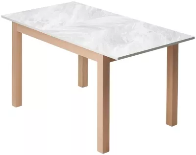 Стол TME-6931 MBH SWEDEN белый мрамор / MILKY WHITE  M-City