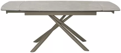 Стол RIVOLI 140 MATT LATTE STONE SOLID CERAMIC / TAUPE, ®DISAUR