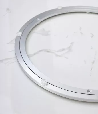 Стол CASTELA 135 Белый мрамор CA071, керамика / Орех, ®DISAUR