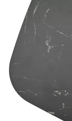 Стол MATERA 160 NERO KL-116 Черный мрамор матовый, итальянская керамика/ черный каркас, ®DISAUR