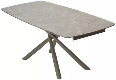 Стол RIVOLI 140 MATT LATTE STONE SOLID CERAMIC / TAUPE, ®DISAUR