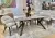 Стол КИРАН (KIRAN) 180 цвет ПАНДОРА (GLOSS LUXURY PANDORA SOLID CERAMIC) / Орех темный, ®DISAUR
