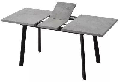 Стол КАНЗАС 120 БЕТОН ЧИКАГО св.серый / Черный каркас М-City