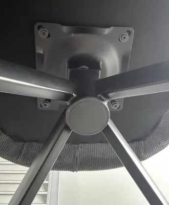 Стул TORNADO 360 град. Серый Brego-07, ткань/ темно-серый Modern-454, велюр/ черный каркас, DISAUR