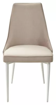 Стул NEPAL-P ЛАТТЕ #25, велюр/ белый каркас М-City