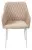 Стул BRANDY-X БЕЖЕВЫЙ #5/ белый каркас, велюр М-City