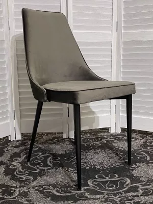 Стул NEPAL-P ГРАФИТ #14, велюр/ черный каркас М-City